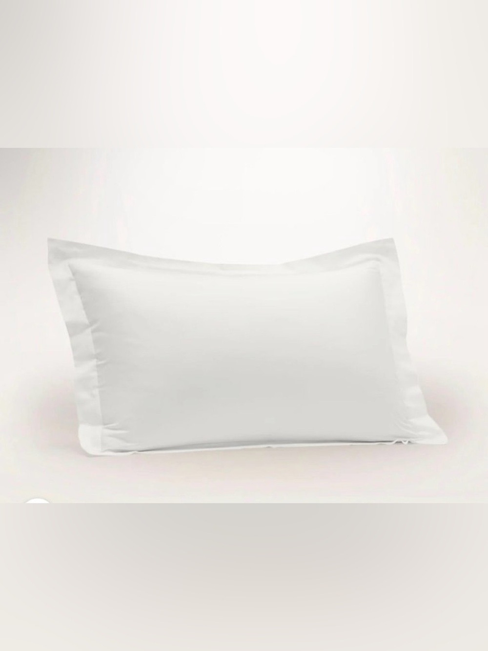 NEW Boll and branch signature hemmed king sham white